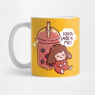 Bobba Milk Tea Girl Mug